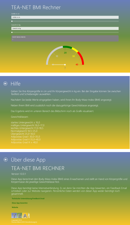 TEA-NET BMI Rechner